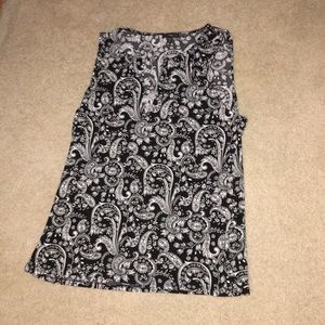 Express Paisley Cotton Tank Top